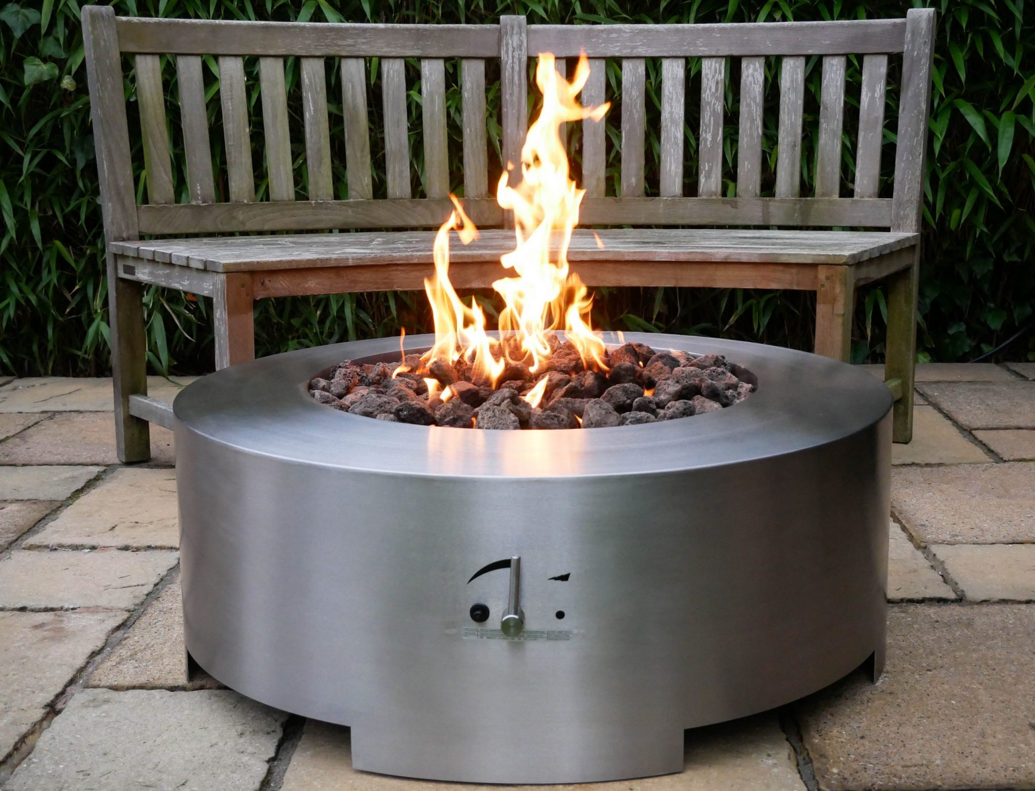 Saturn Round Gas Fire Pit Table Brightstar Fires