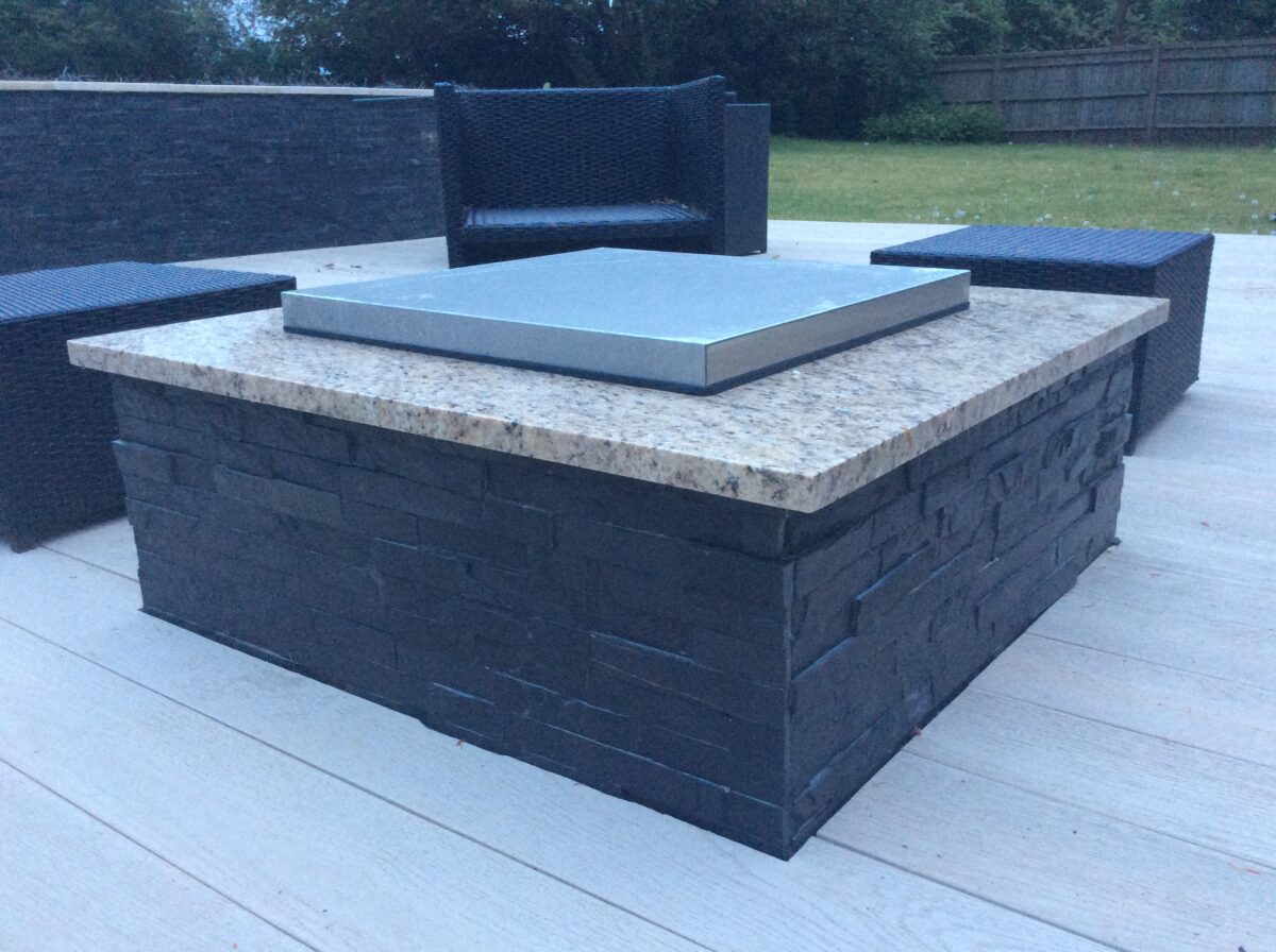 Gas Firepit 145a Weather Cover - Square - Brightstar Fires - Image 9