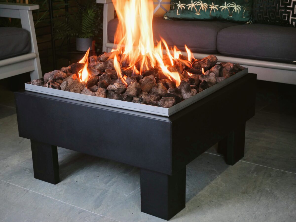 P1180258 Vega Gas Fire Pit - Square - Brightstar Fires - Image 2