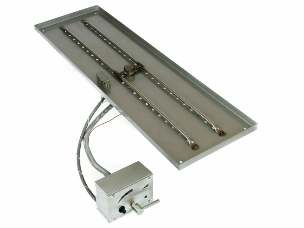 Brightstar Fires Rectangle Gas Fire Pit Burner Kit