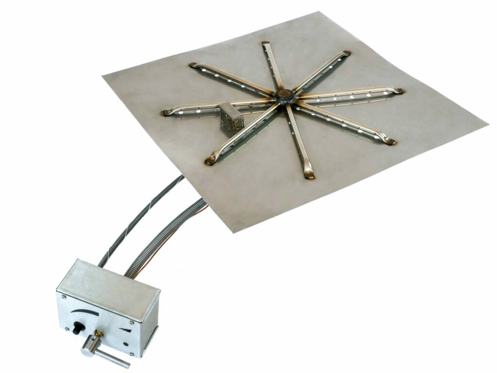 Brightstar Fires Square Gas Fire Pit Burner Kit