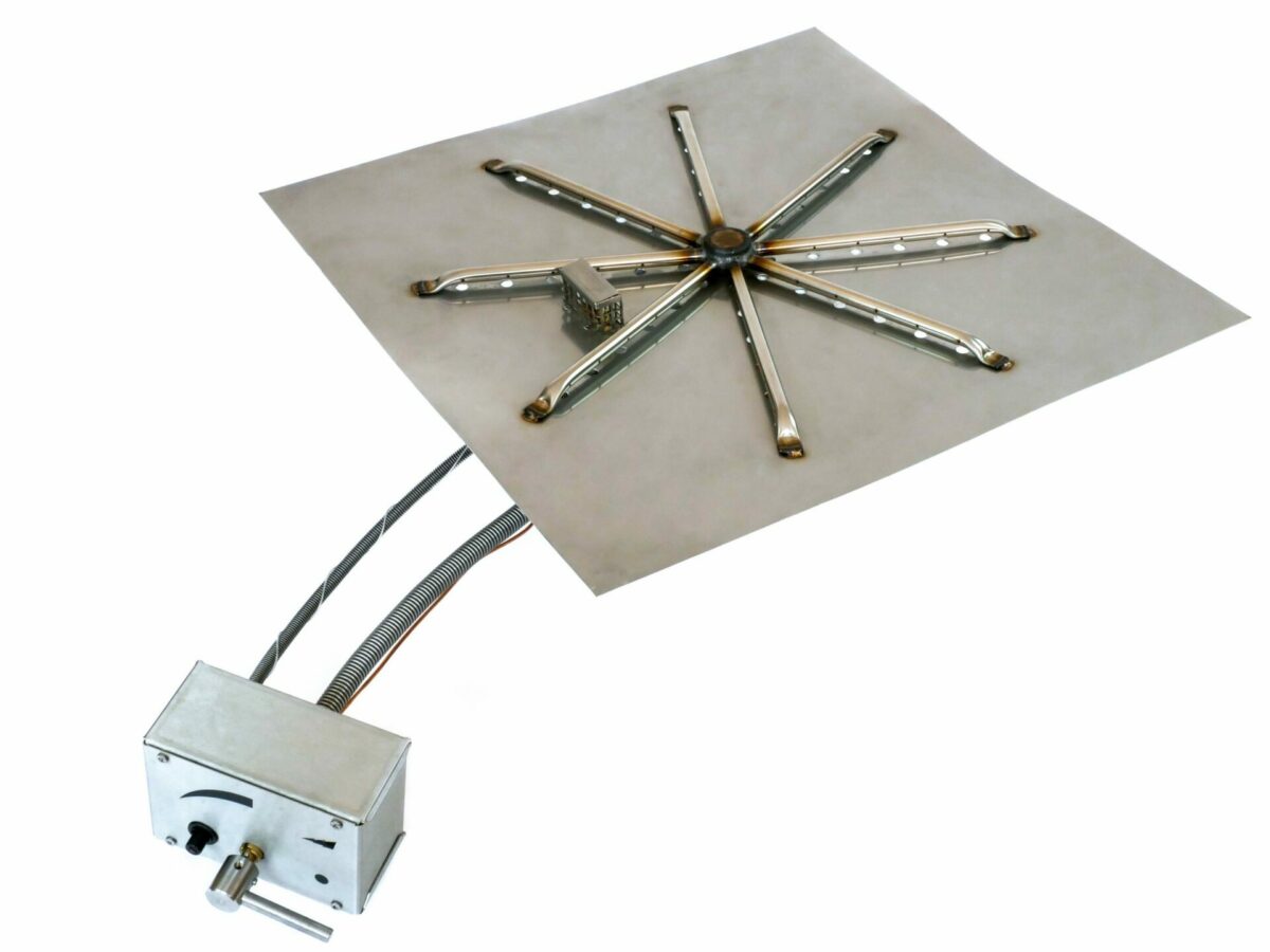 Brightstar Fires Square Gas Fire Pit Burner Kit 1 Brightstar Fires Square Gas Fire Pit Burner Kit