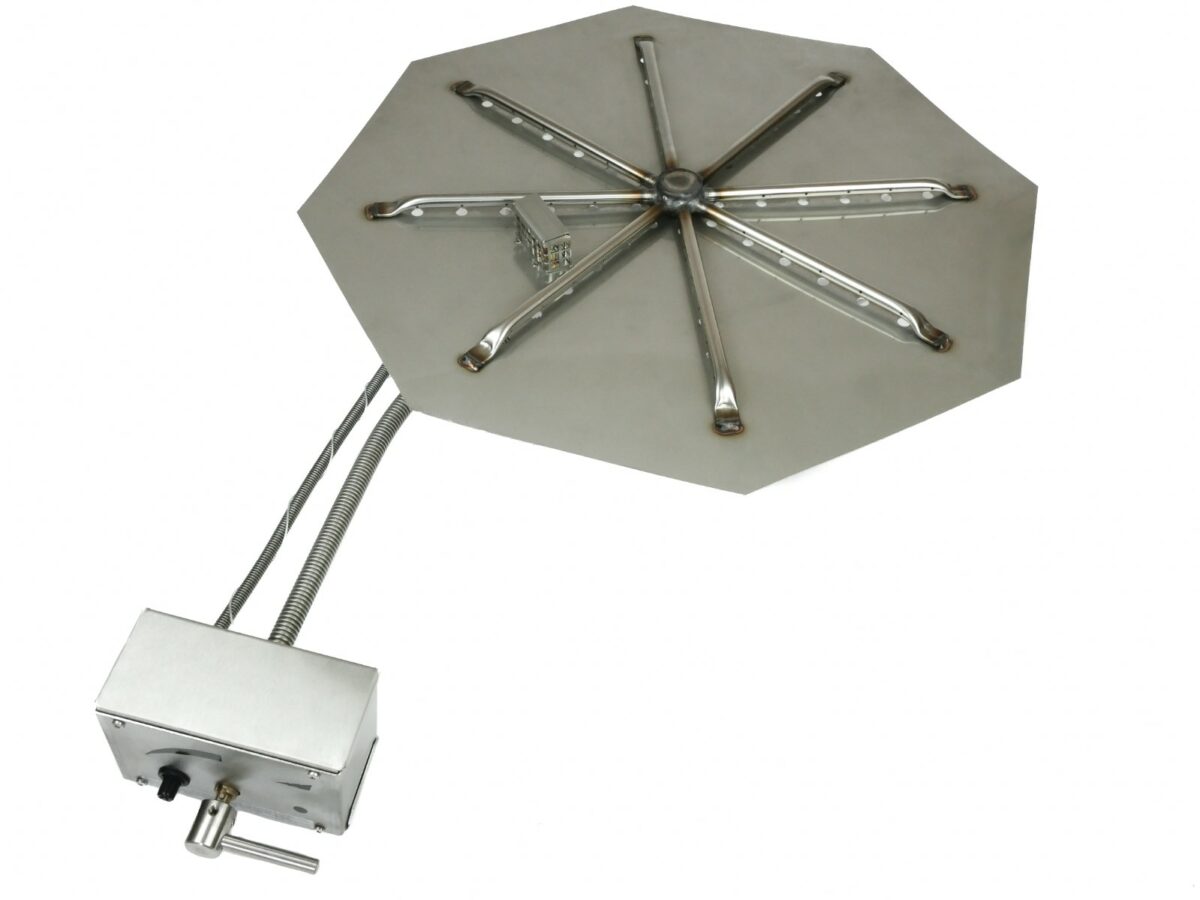 Brightstar Fires Octagon Gas Fire Pit Burner Kit 1 Brightstar Fires Octagon Gas Fire Pit Burner Kit