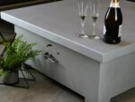 Callisto Gas Fire Pit Table - Zinc Square - Brightstar Fires - Image 7
