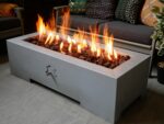 Titan Gas Fire Pit Table - Zinc Rectangle - Brightstar Fires