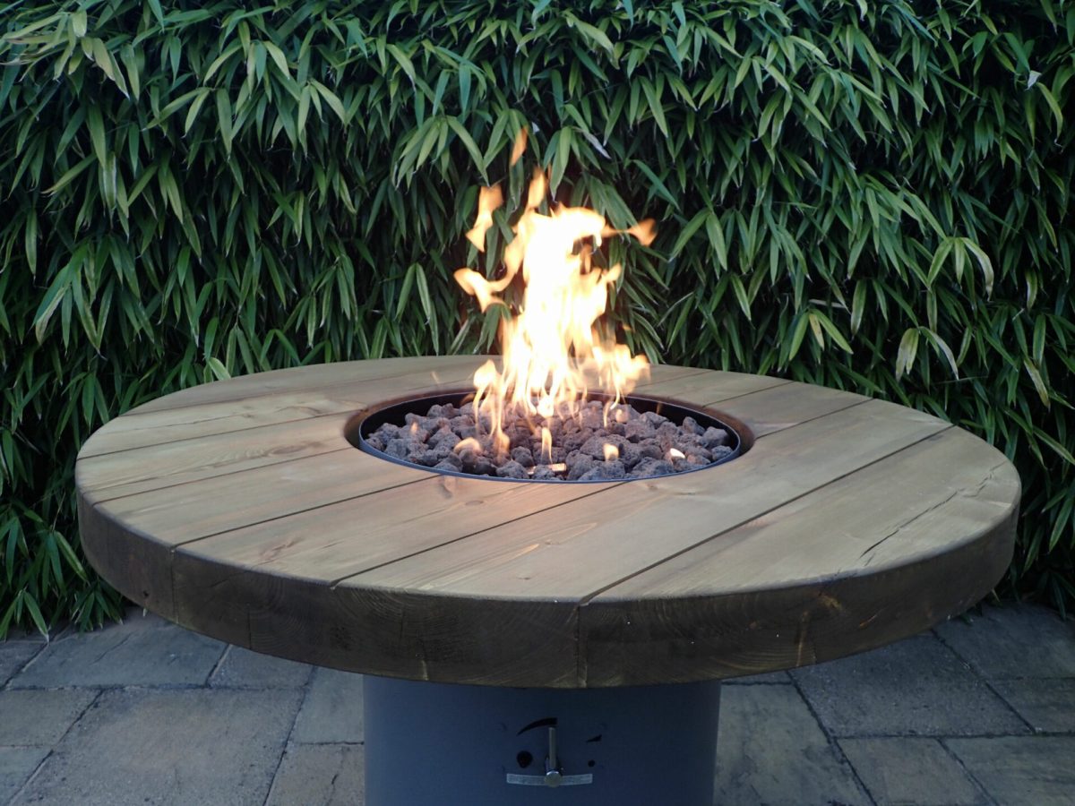 OLYMPUS DIGITAL CAMERA Gas Fire Pit High Table - Brightstar Fires - Image 3