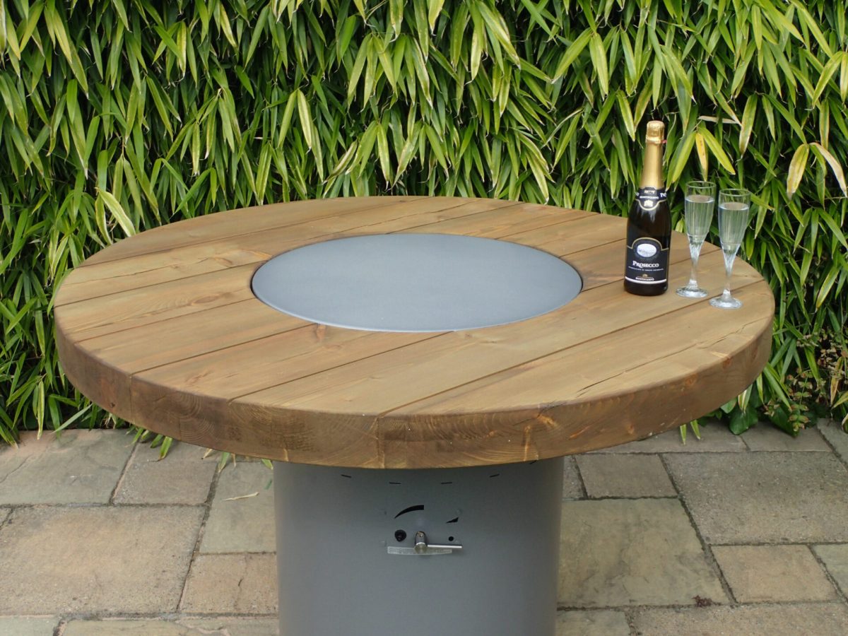 OLYMPUS DIGITAL CAMERA Gas Fire Pit High Table - Brightstar Fires - Image 2