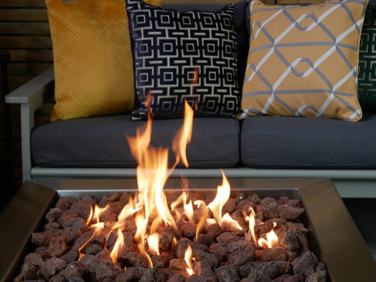 Callisto Gas Fire Pit Table - Stainless Steel - Brightstar Fires5 Callisto Gas Fire Pit Table - Stainless Steel Square - Brightstar Fires - Image 5