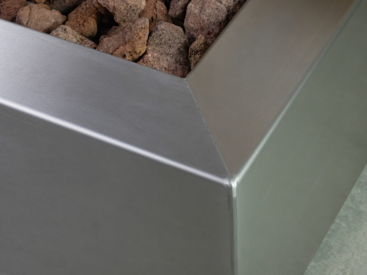 Callisto Gas Fire Pit Table - Stainless Steel - Brightstar Fires9 Callisto Gas Fire Pit Table - Stainless Steel Square - Brightstar Fires - Image 8