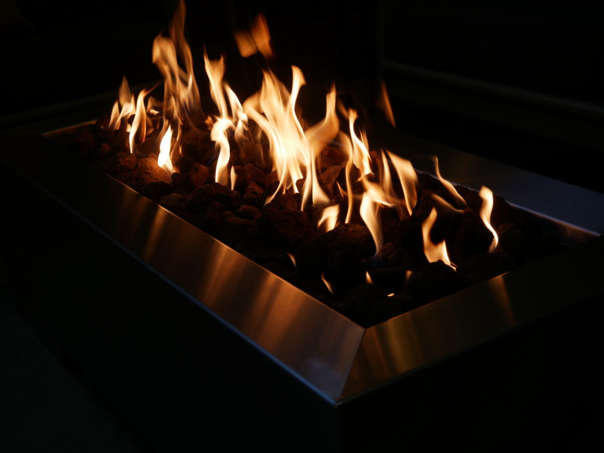 Gas Fire Pit Table - Stainless Steel - Brightstar Fires10 Titan Gas Fire Pit Table - Stainless Steel Rectangle - Brightstar Fires - Image 6