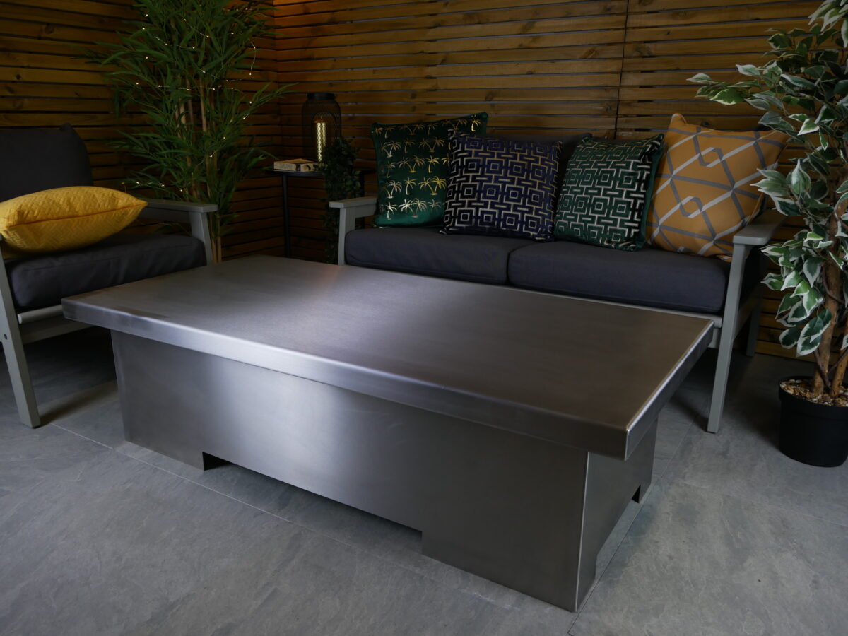 Gas Fire Pit Table - Stainless Steel - Brightstar Fires11 Titan Gas Fire Pit Table - Stainless Steel Rectangle - Brightstar Fires - Image 9