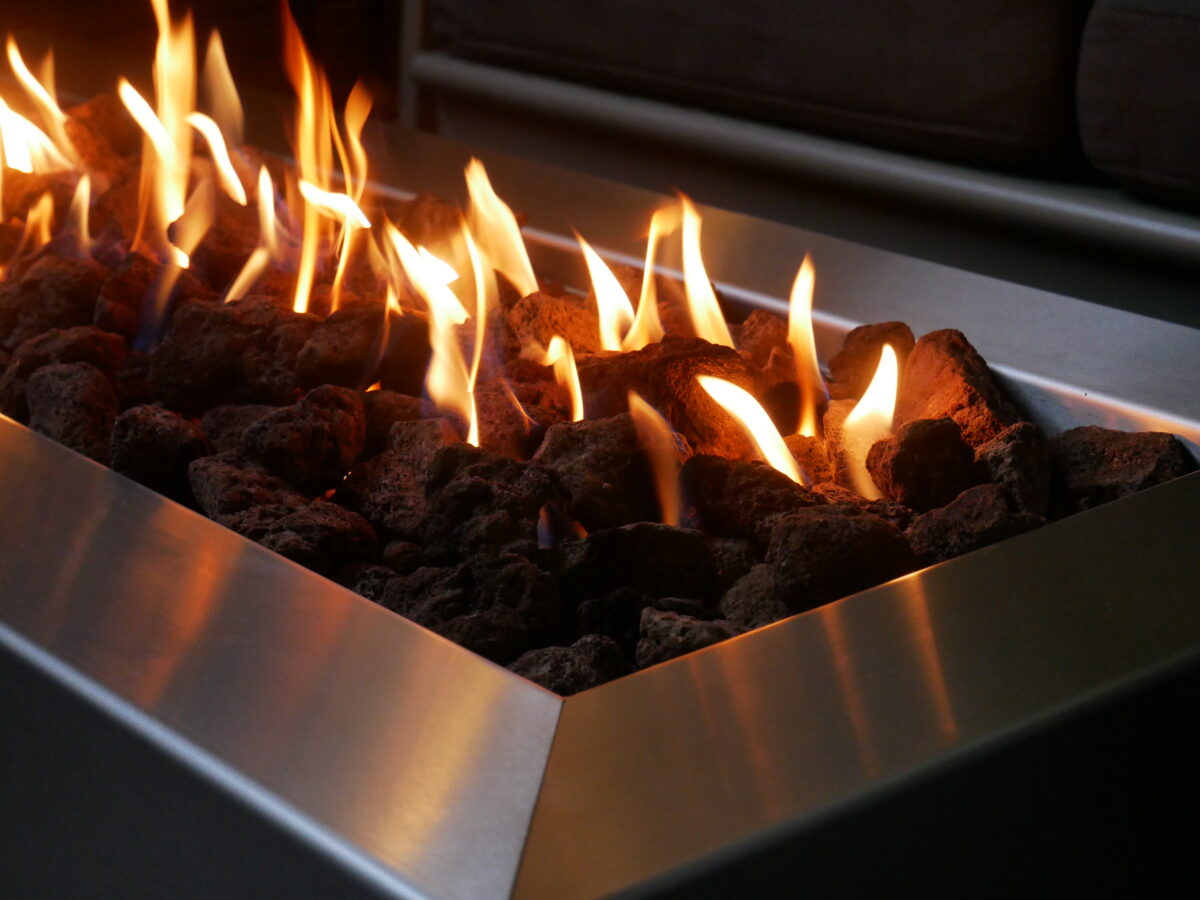 Gas Fire Pit Table - Stainless Steel - Brightstar Fires7 Titan Gas Fire Pit Table - Stainless Steel Rectangle - Brightstar Fires - Image 2
