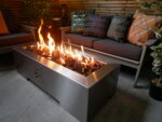 Titan Gas Fire Pit Table - Stainless Steel Rectangle - Brightstar Fires
