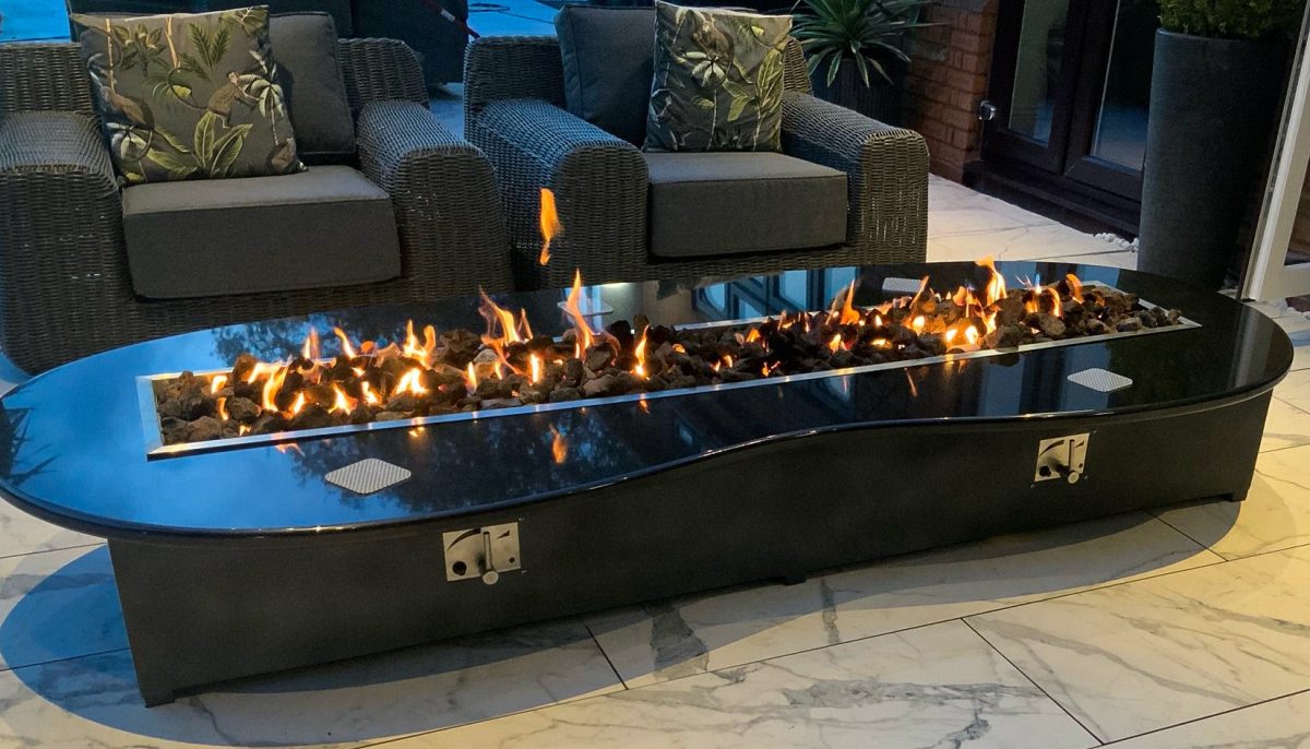 Rectangle Twin Gas Fire Pit Burner Kit Gas Fire Pit Burner Kit - Rectangle Twin - Brightstar Fires - Image 8