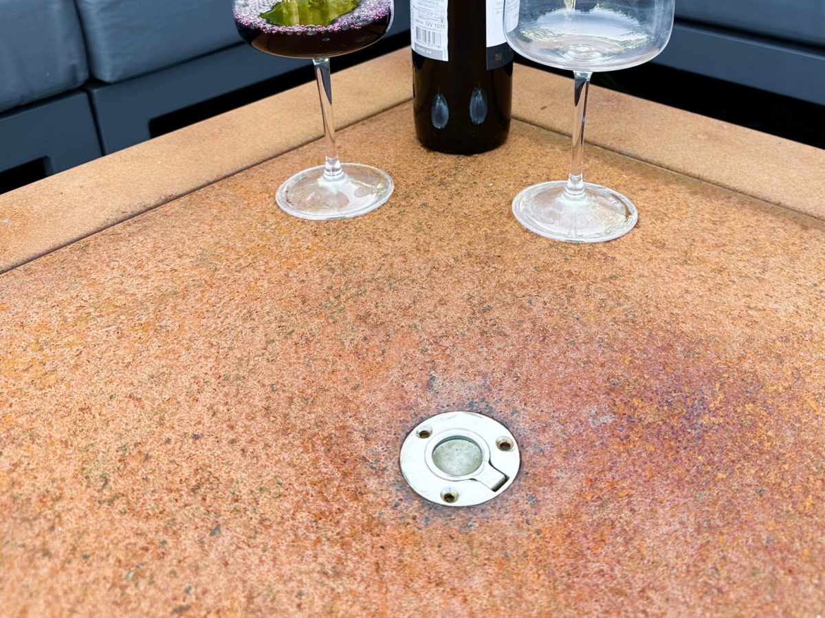 Corten Gas Fire Pit Table - Square - Brightstar Fires - Image 5