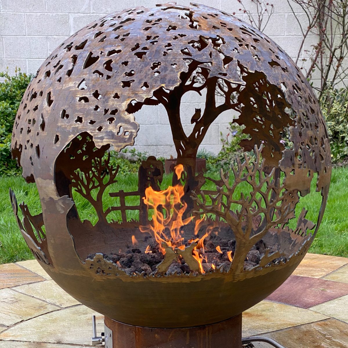 Brightstar-Fires-Fire-Sphere-Sculpture-Gas-Fire-Pit-English-Country-14 English Country Fire Sphere - Brightstar Fires - Image 15