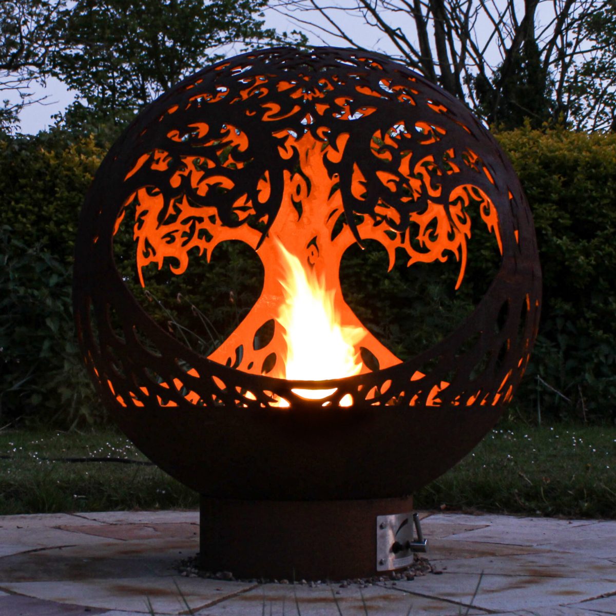 Brightstar-Fires-Fire-Sphere-Sculpture-Gas-Fire-Pit-Tree-Of-Life-2 Tree of Life Fire Sphere - Brightstar Fires - Image 3