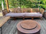 Saturn Gas Fire Pit Table - Corten - Round - Brightstar Fires - Image 6