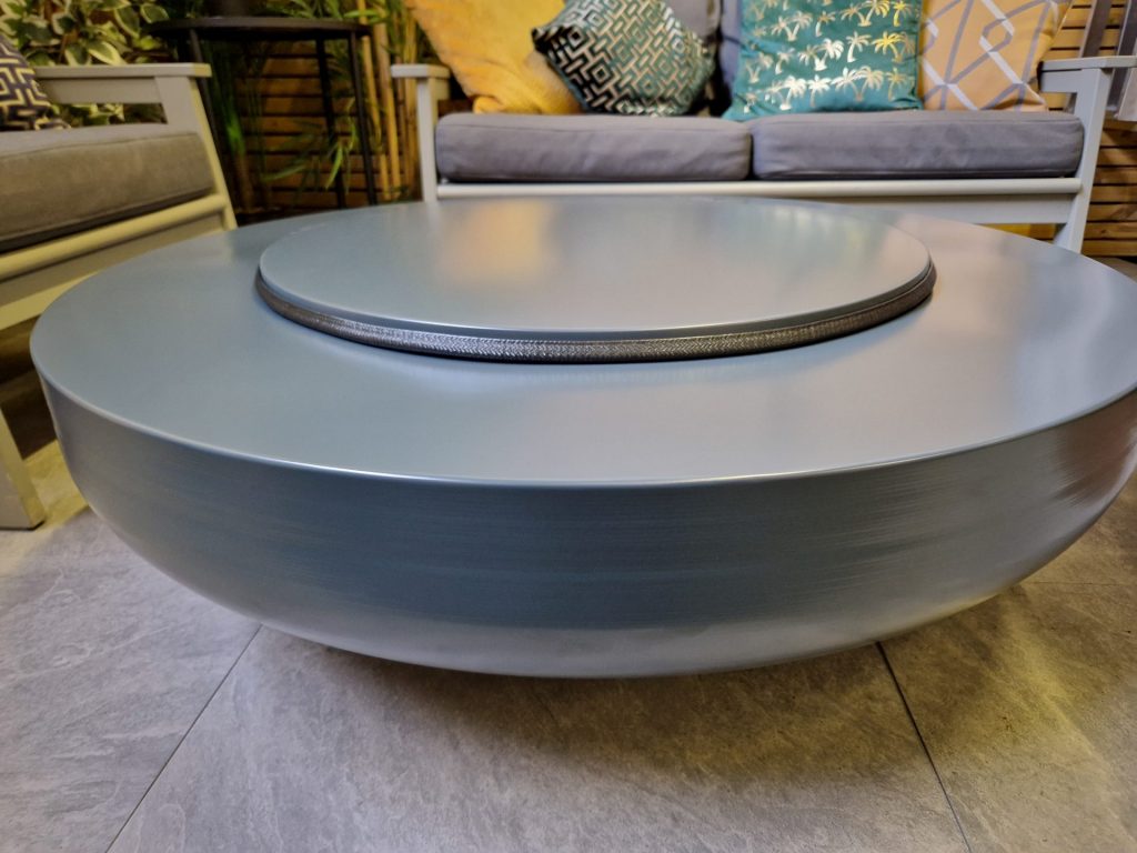 Lunar Gas Fire Pit Bowl in Anthracite Grey - Matt - RAL7016