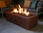 Titan Gas Fire Pit Table – Corten Rectangle – Brightstar Fires - Image 5
