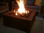 Callisto Gas Fire Pit Table – Corten Square – Brightstar Fires - Image 2
