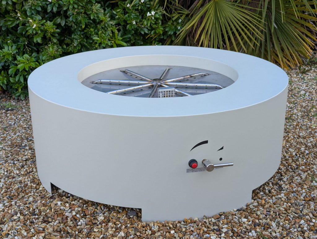 Brightstar-Fires-Saturn-Gas-Fire-Pit-Custom-Powdercoat-Finish-Pebble-Grey-7032-Textured-1