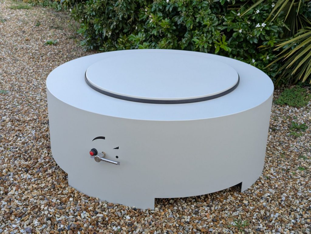 Brightstar-Fires-Saturn-Gas-Fire-Pit-Custom-Powdercoat-Finish-Pebble-Grey-7032-Textured-4